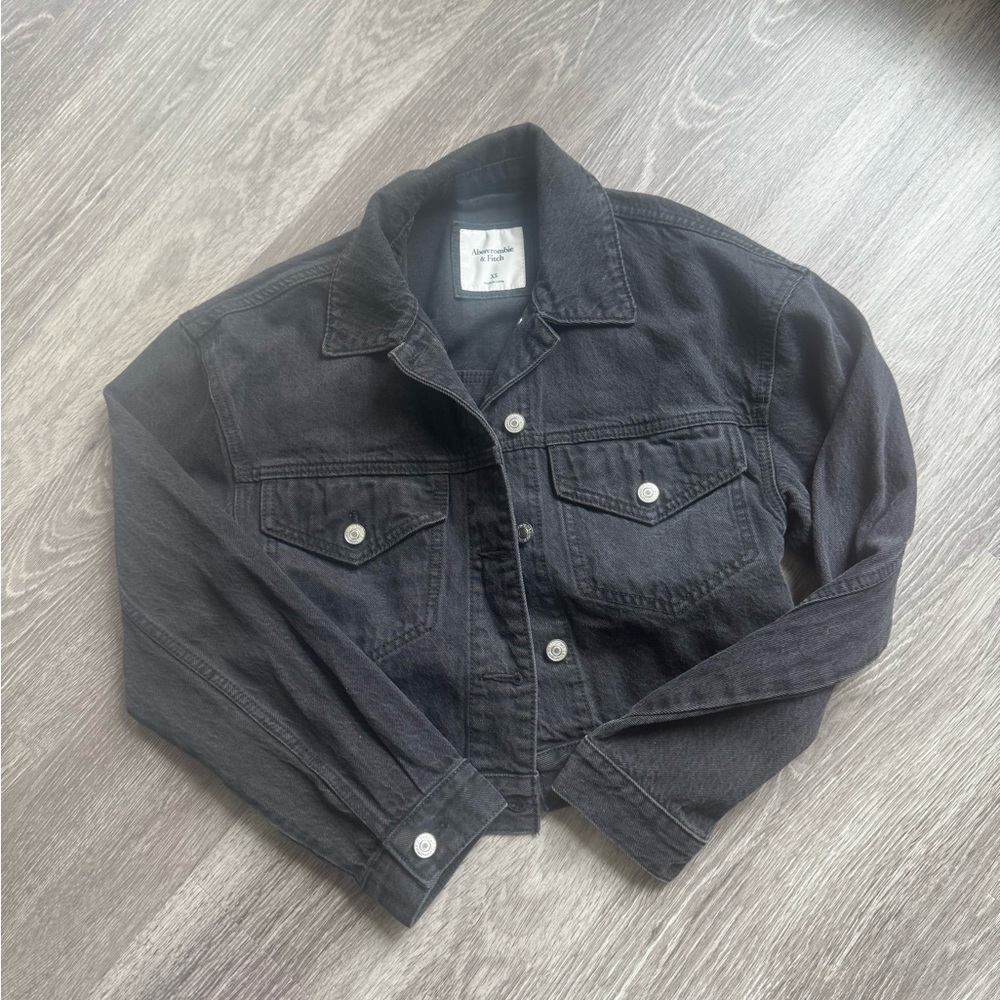 Abercrombie and Fitch Black Denim Jacket